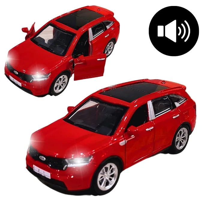 Kia Sorento SUV 1:32 Die-Cast Model Car with Light, Sound & Opening Doors – 5 Inch