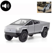 Tesla Cybertruck 1:36 Die-Cast Model Car with Light, Music, Pull Back & Opening Doors – 5 Inch