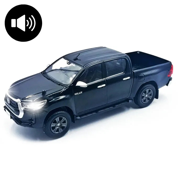 Toyota Hilux Vigo 1:36 Die-Cast Model Car with Light, Music & Opening Doors – 5 Inch