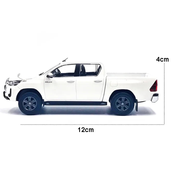 Toyota Hilux Vigo 1:36 Die-Cast Model Car with Light, Music & Opening Doors – 5 Inch