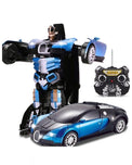 Remote Control Transformer Bugatti Rechargeable Robot Car