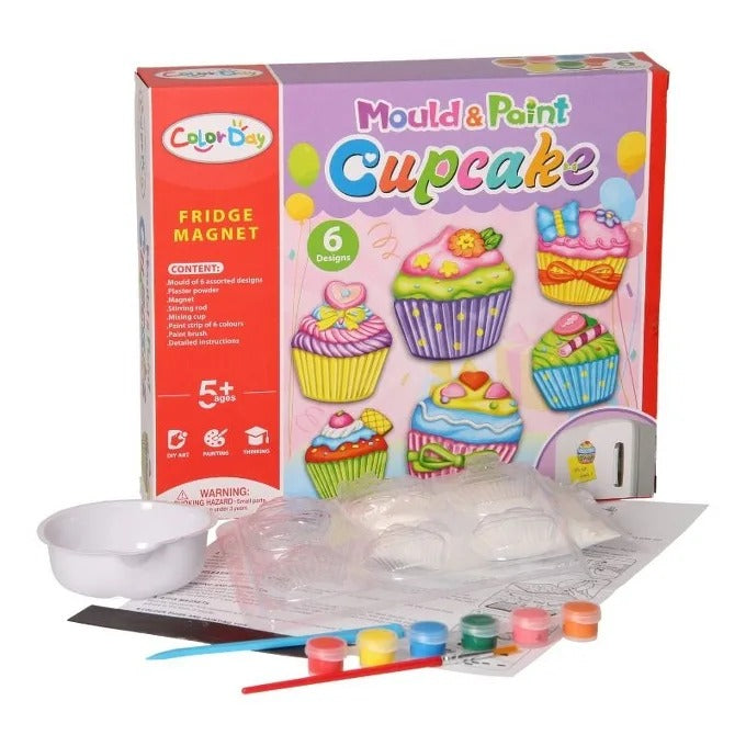 Mould & Paint – Cupcake Fridge Magnets (PX-9479)