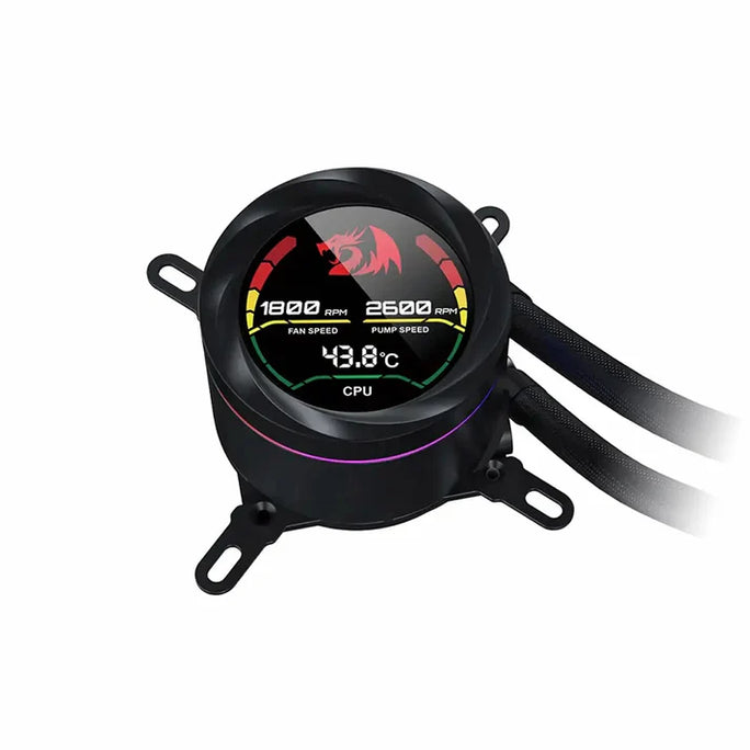 Redragon CCW-1017 360mm ARGB Liquid CPU Cooler with Digital Temperature Display