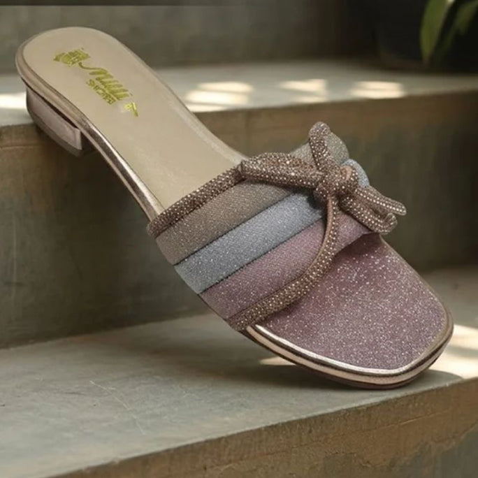 Milli Legacy 502 Embellished Flat Slippers For Women