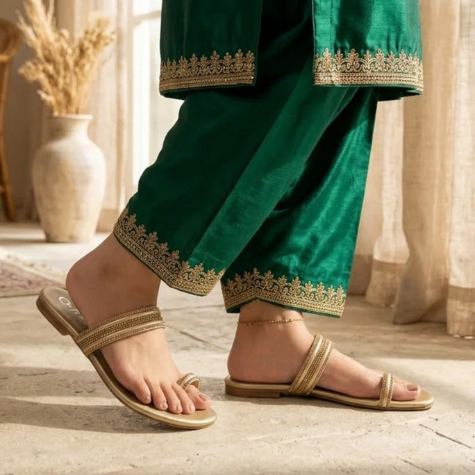 Milli Legacy 9585 Traditional Style Slippers For Women