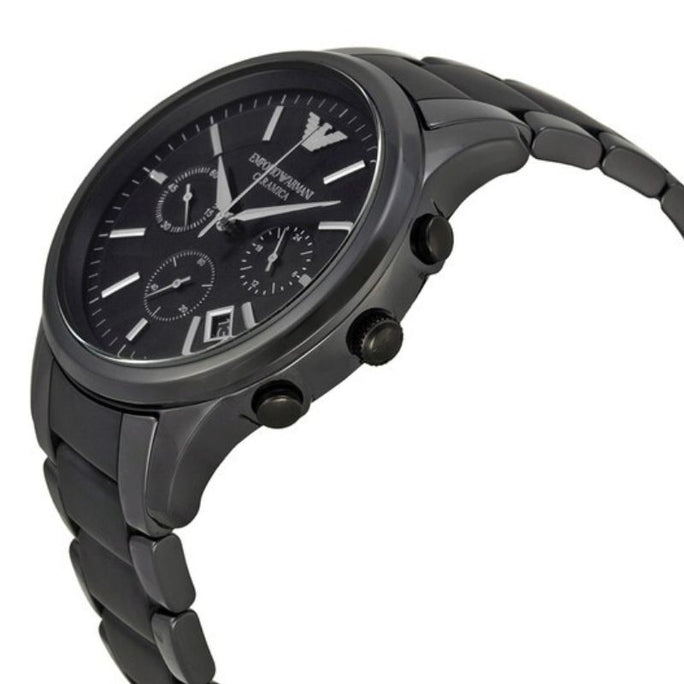 Emporio Armani AR1452 Men’s Chronograph Quartz Stainless Steel Black Dial 43mm Watch