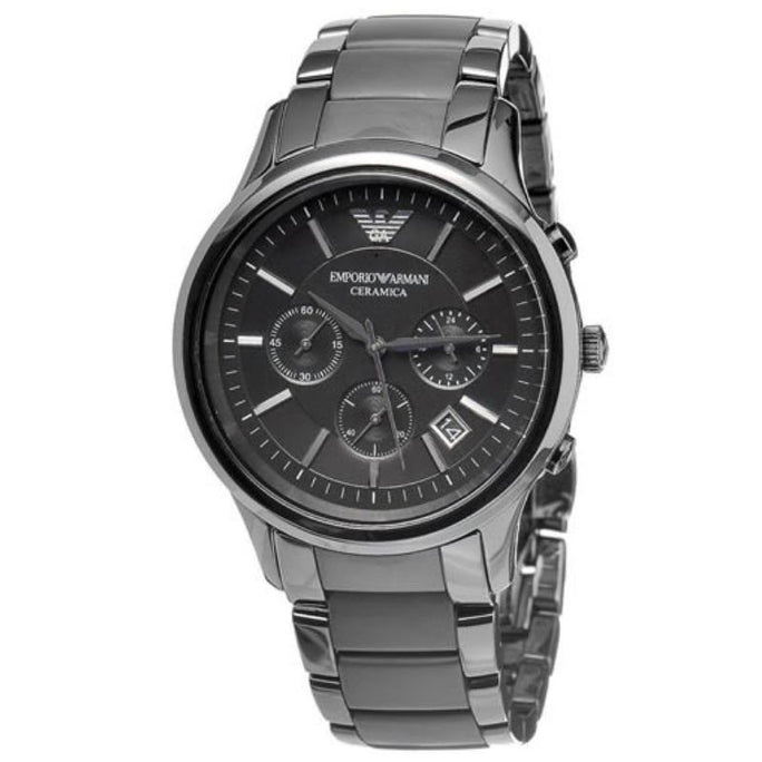 Emporio Armani AR1452 Men’s Chronograph Quartz Stainless Steel Black Dial 43mm Watch