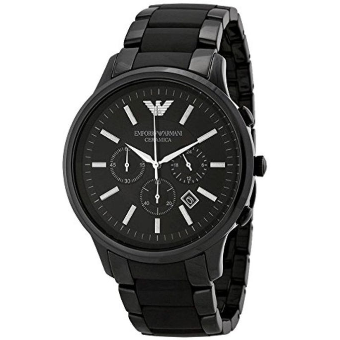 Emporio Armani AR1451 Men’s Chronograph Quartz Stainless Steel Black Dial 47mm Watch