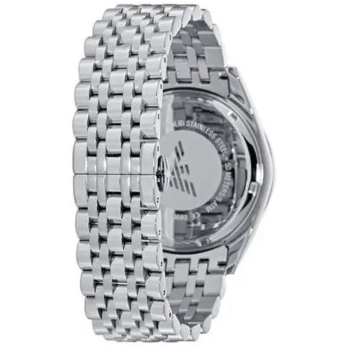 Emporio Armani AR6072 Men’s Chronograph Quartz Stainless Steel Blue Dial 46mm Watch