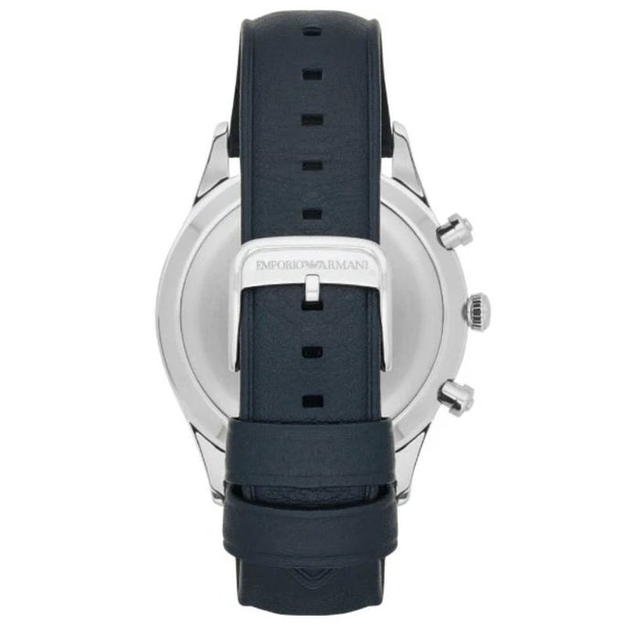 Emporio Armani AR11018 Lambda Blue Leather Strap Blue Dial Chronograph Quartz Watch