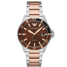 Emporio Armani AR11340 Men’s Quartz Stainless Steel Brown Dial 42mm Watch