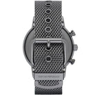 Emporio Armani AR1979 Men's Blue Dial Black Mesh Bracelet Chronograph Watch