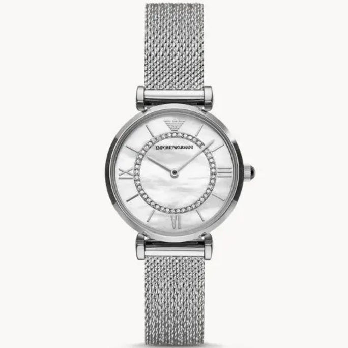 Emporio Armani AR11319 Women’s Analog Stainless Steel Mother of Pearl Dial 32mm Watch