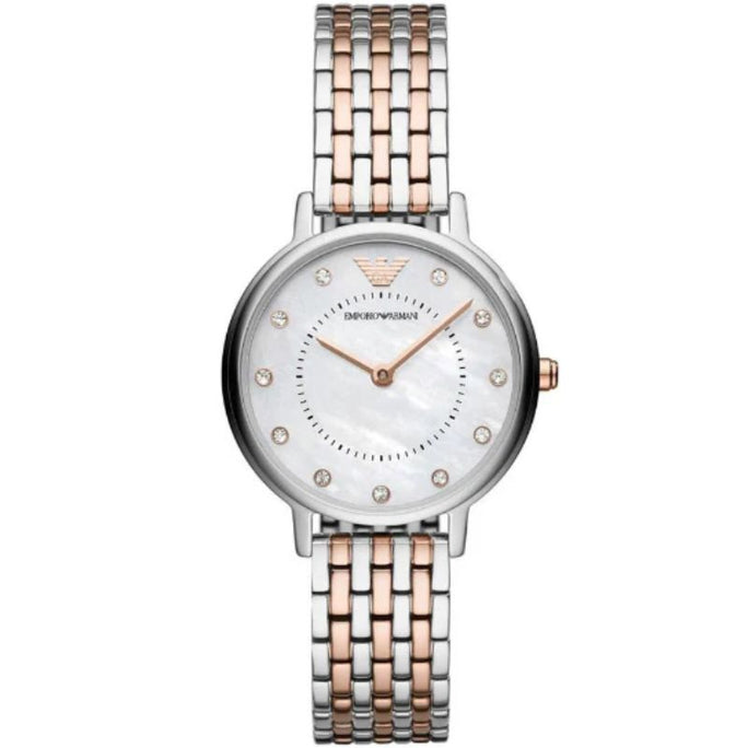 Emporio Armani AR11094 Women's Kappa Two-Tone Stainless Steel Mother of Pearl Dial Quartz Watch