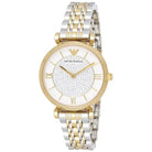 Emporio Armani AR8031 Women’s Analog Two Tone Stainless Steel White Dial 32mm Watch