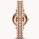 Emporio Armani AR11244 Women’s Quartz Rose Gold Stainless Steel Silver Crystal Pave Dial 32mm Watch