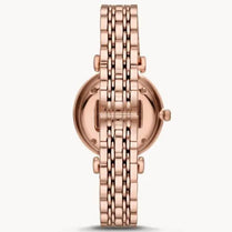 Emporio Armani AR11244 Women’s Quartz Rose Gold Stainless Steel Silver Crystal Pave Dial 32mm Watch
