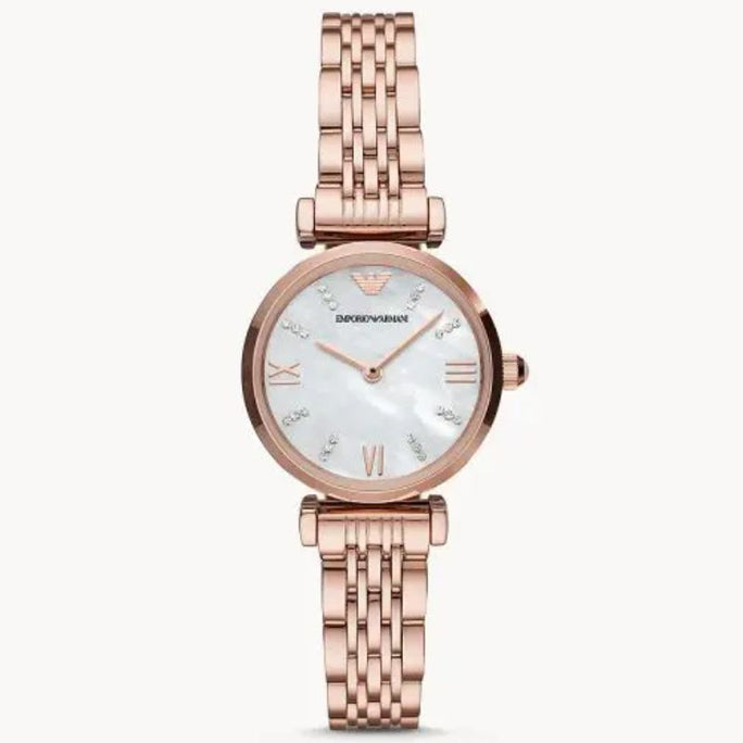 Emporio Armani AR11316 Women’s Stainless Steel Mother of Pearl Dial 28mm Watch