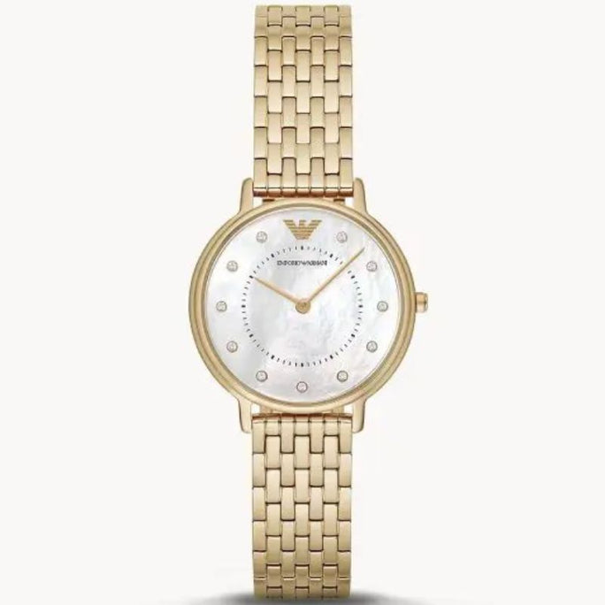 Emporio Armani AR11007 Women’s Analog Stainless Steel Mother of Pearl Dial 32mm Watch
