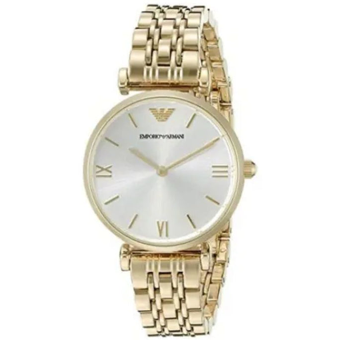 Emporio Armani AR1877 Women’s Analog Stainless Steel Silver Dial 32mm Watch