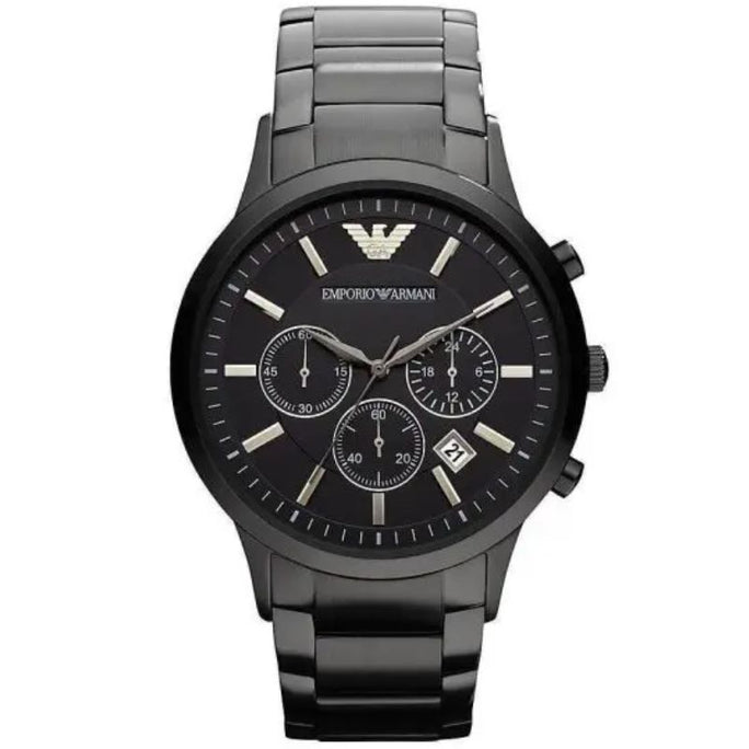 Emporio Armani AR2453 Men’s Quartz Stainless Steel Black Dial 43mm Watch