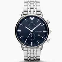 Emporio Armani AR1648 Men’s Quartz Stainless Steel Blue Dial 43mm Watch