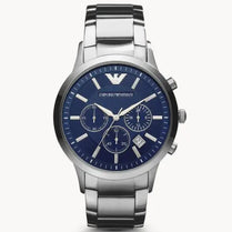 Emporio Armani AR2448 Men’s Chronograph Quartz Stainless Steel Blue Dial 41mm Watch