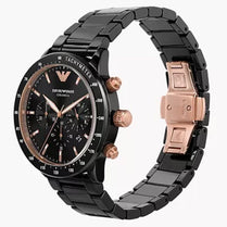 Emporio Armani AR70002 Men’s Quartz Black Ceramic Black Dial 43mm Watch