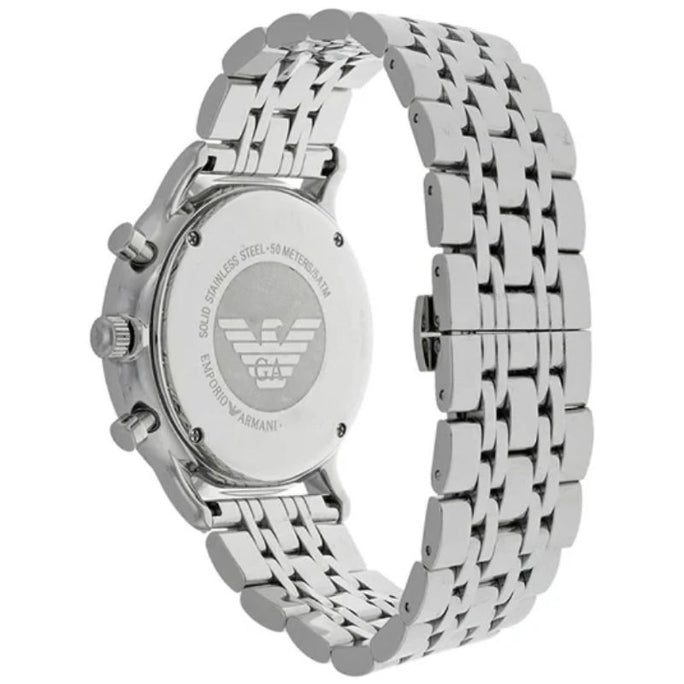 Emporio Armani AR80009 Men’s Quartz Chronograph Stainless Steel Black Dial 43mm Watch