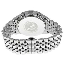 Emporio Armani AR6073 Men’s Quartz Stainless Steel Silver Dial 46mm Watch
