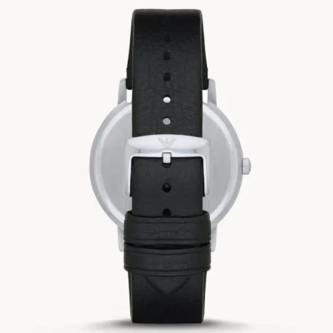 Emporio Armani AR11013 Men’s Quartz Leather Strap Black Dial 41mm Watch