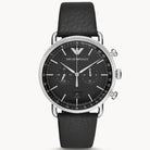 Emporio Armani AR11143 Men’s Chronograph Quartz Leather Strap Black Dial 43mm Watch