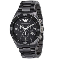 Emporio Armani AR1421 Men’s Chronograph Black Ceramic Chain Black Dial 43mm Watch