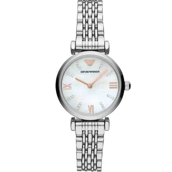 Emporio Armani AR11204 Women’s Stainless Steel Mother of Pearl Dial 32mm Watch