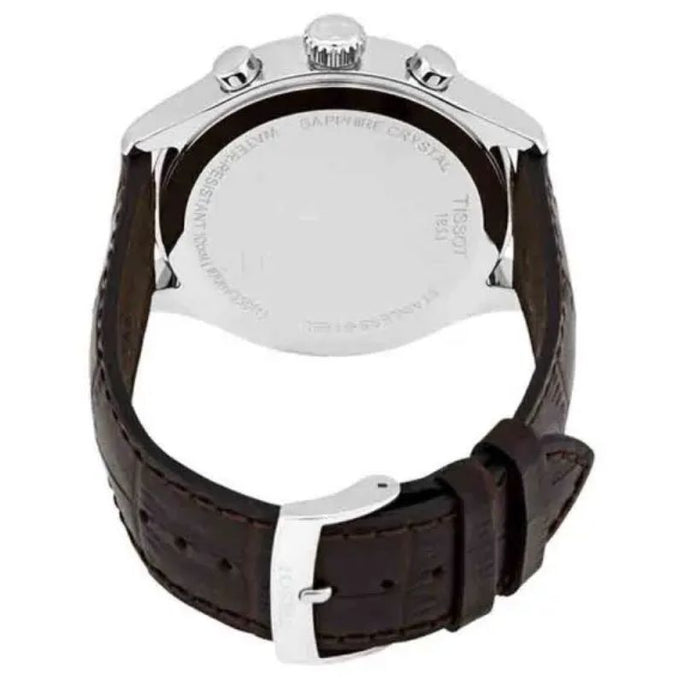 Tissot T116.617.16.297.00 Men’s Swiss Made Quartz Brown Leather Strap Brown Dial 45mm Watch