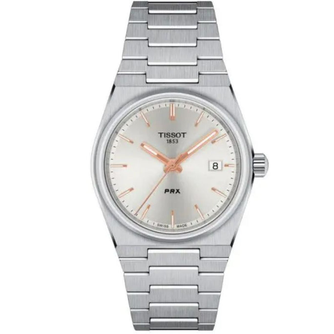 Tissot T137.210.11.031.00 PRX Women’s Quartz Swiss Made Silver Stainless Steel Silver Dial 34mm Watch