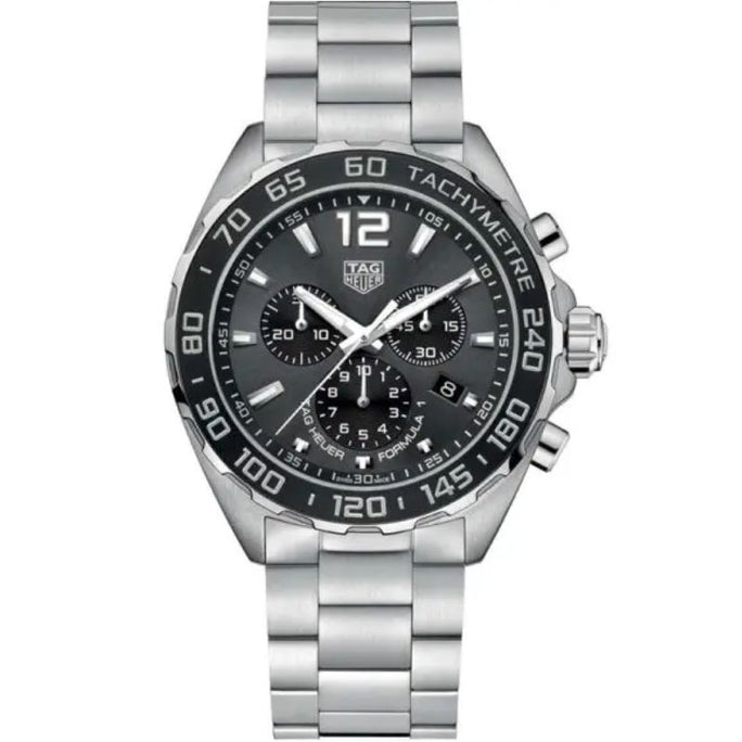 Tag Heuer CAZ1011.BA0842 Men’s Quartz Swiss Made Silver Stainless Steel Grey Dial 43mm Watch