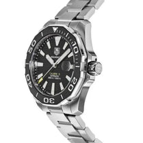 Tag Heuer WAY211A.BA0928 Aquaracer Men’s Automatic Swiss Made Silver Stainless Steel Black Dial 41mm Watch