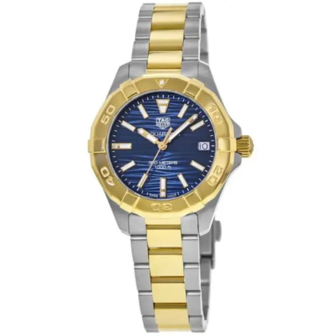 Tag Heuer WBD1325.BB0320 Aquaracer Women’s Quartz Swiss Made Two-tone Stainless Steel Blue Dial 32mm Watch