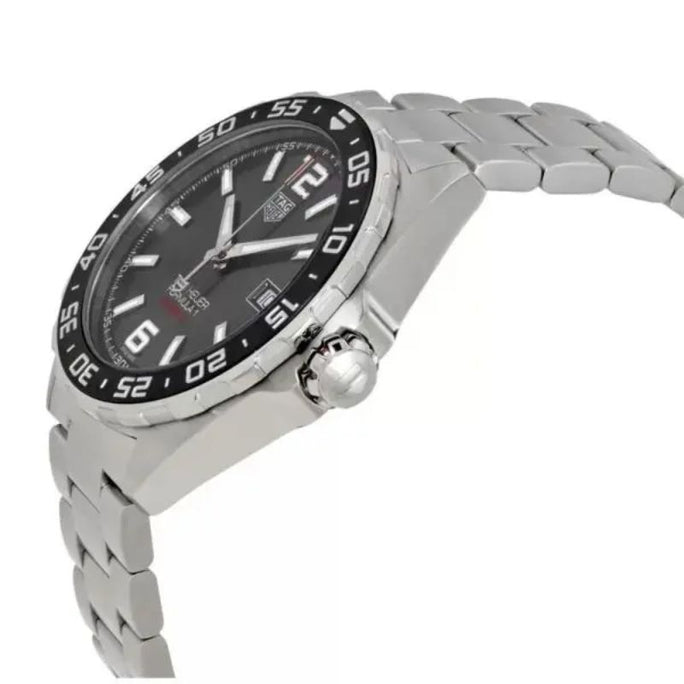 Tag Heuer WAZ2011.BA0842 Men’s Automatic Swiss Made Silver Stainless Steel Grey Dial 43mm Watch