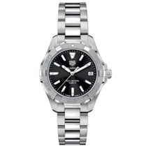 Tag Heuer WBD1310.BA0740 Aquaracer Women’s Quartz Swiss Made Silver Stainless Steel Black Dial 32mm Watch