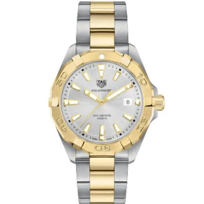 Tag Heuer WBD1120.BB0930 Aquaracer Men’s Quartz Swiss Made Two-tone Stainless Steel Grey Dial 41mm Watch
