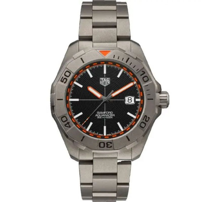 Tag Heuer WAY208F.BF0638 Aquaracer Men’s Automatic Swiss Made Grey Stainless Steel Black Dial 43mm Watch