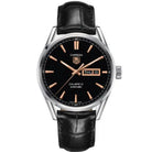 Tag Heuer WAR201C.FC6266 Carrera Men’s Automatic Swiss Made Black Leather Strap Black Dial 41mm Watch