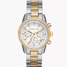 Michael Kors MK6474 Women’s Quartz Chronograph Stainless Steel White Dial 37mm Watch