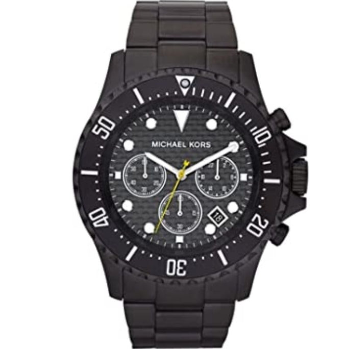 Michael Kors MK8257 Men’s Stainless Steel Black Dial 45mm Watch