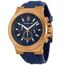 Michael Kors MK8295 Men’s Chronograph Silicone Strap Blue Dial 49mm Watch