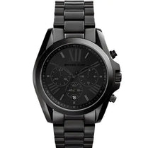 Michael Kors MK5550 Unisex Chronograph Quartz Stainless Steel Black Dial 42mm Watch