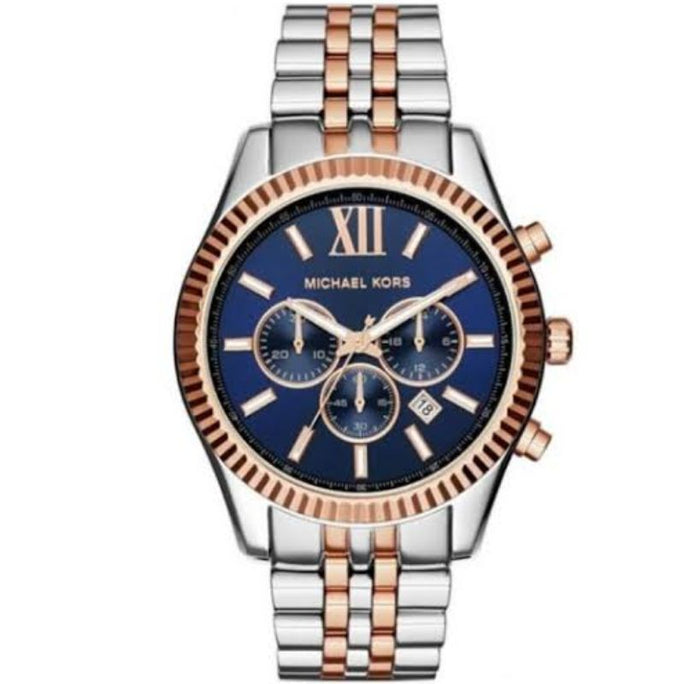 Michael Kors MK8412 Men’s Quartz Two-tone Stainless Steel Blue Dial 45mm Watch
