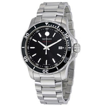 Movado 2600135 Men’s Quartz Swiss Made Stainless Steel Black Dial 40mm Watch